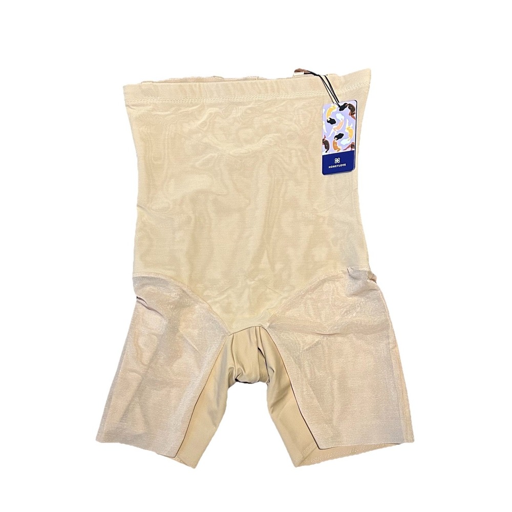 New Honeylove Womens Size XL All Over Sculpt SuperPower‎ Short Nude Shapewear